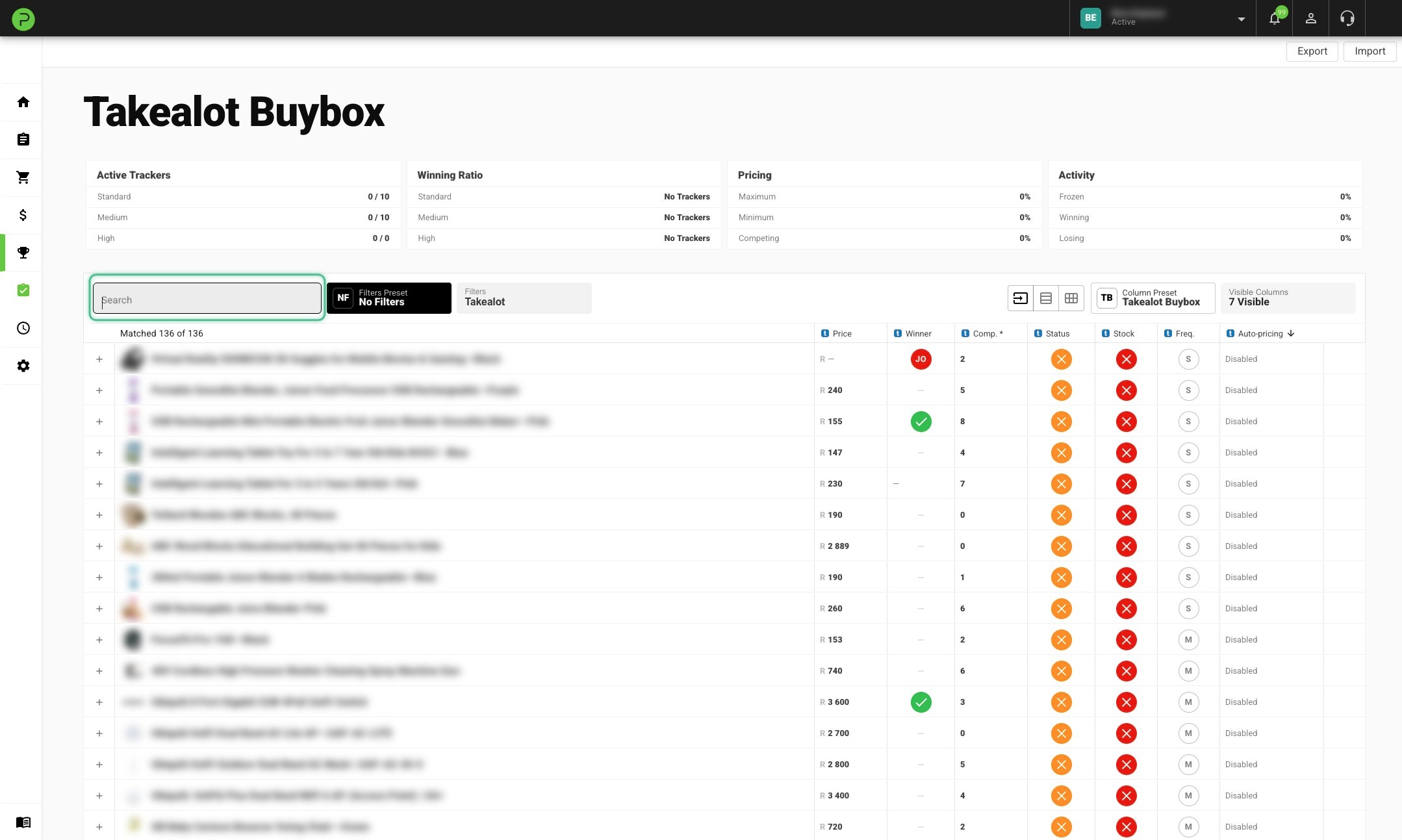 Search for a product